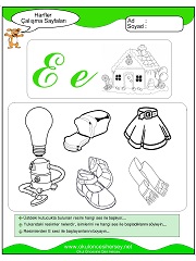 E Sesi Çalışma Sayfaları
